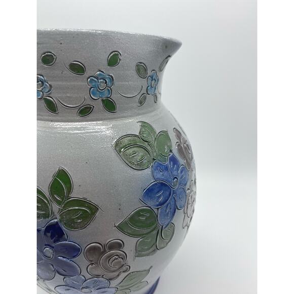 Betschdorf signed by  Krumeich,H‎ Gres D Alsace Stoneware salt glaze Pitcher. - Picture 5 of 11